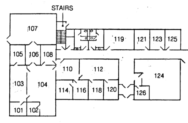 Olin West, first floor